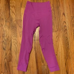 Lululemon pink/ purple Capri leggings size 4
